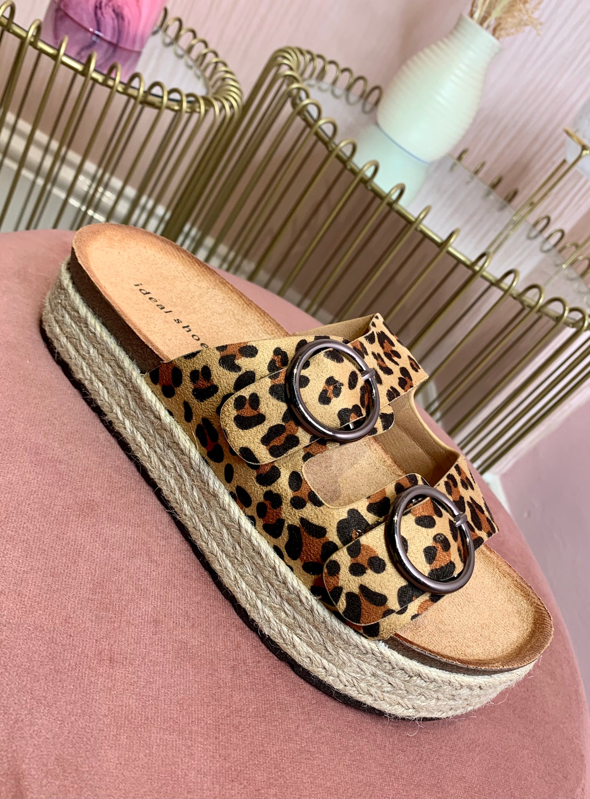 Leopard best sale print slider